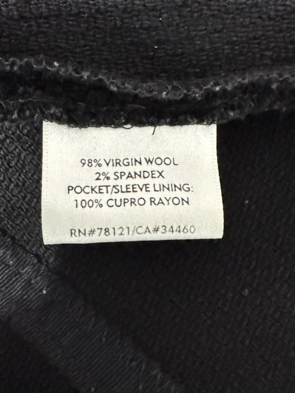 Eileen Fisher Womens Black  Textured Wool Blend Jacket Blazer SIZE Medium